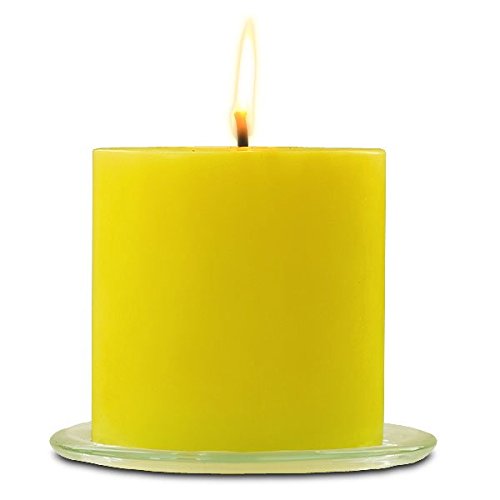 Outdoor Citronella Pillar Candles - Mosquito Repellent Candles for Patio, Garden, and Camping Use