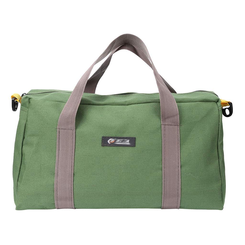 WDBBY XX-Large Waterproof Oxford Canvas Tool Bag - Heavy Duty Portable Metal Toolkit Organizer with Multiple Pockets for Hand Tools, Power Tools & DIY Supplies | Perfect for Construction, Auto Repair & Home Improvement Projects