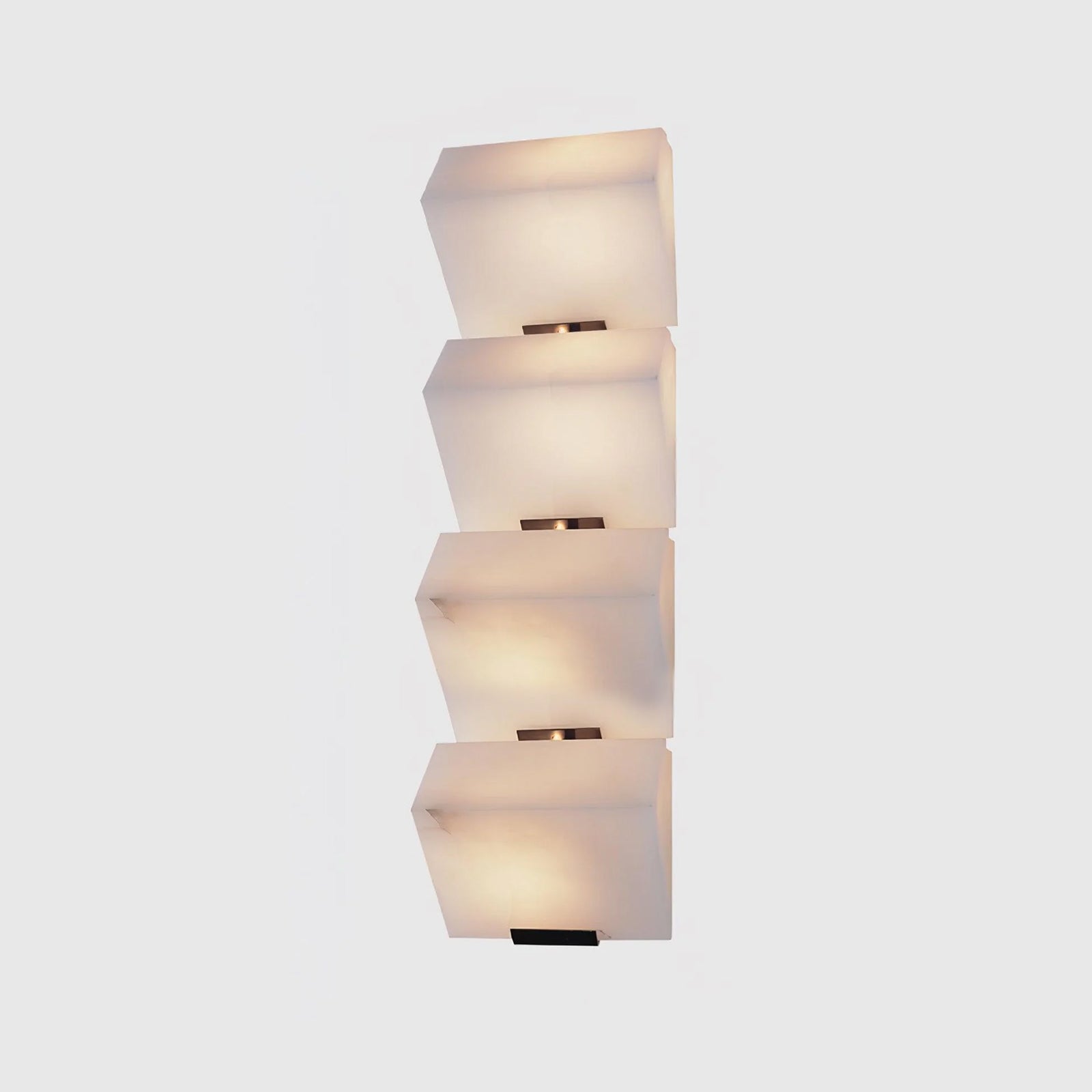 Alabaster Staircase Plug-in Wall Lamp - Modern Plug-in Sconce Lighting for Hallway, Bedroom & Stairwell Decor