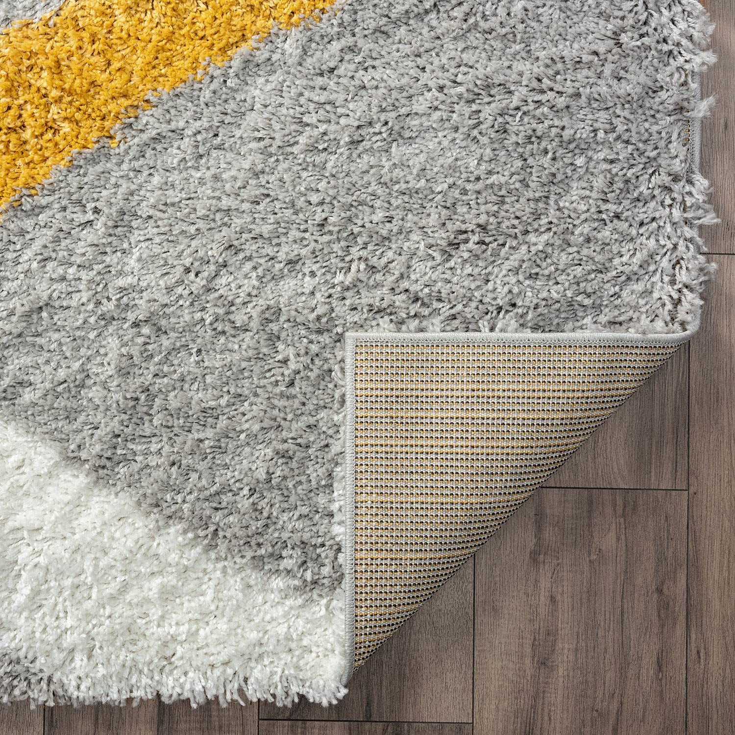 Silver 4x6 Shag Rug - Easy Clean Modern Area Rug for Living Room, Bedroom, Dining Room & Entryway - Soft Plush Shaggy Carpet - Perfect for Cozy Home Decor & Alfombras para Salas Modernas