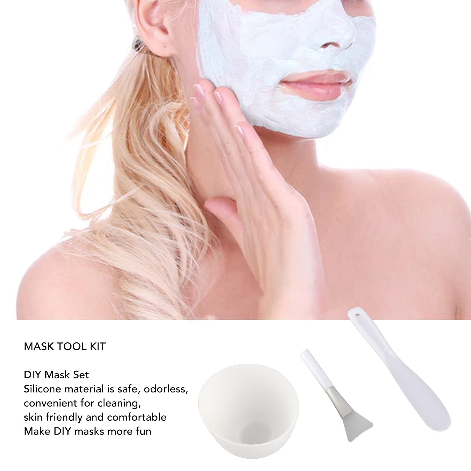 Professional DIY Face Mask Mixing Tool Kit - Silicone Mask Bowl & Brush Set for Homemade Spa Facial Masks | Perfect for At-Home Skincare, Beauty Treatments & Self-Care Routines