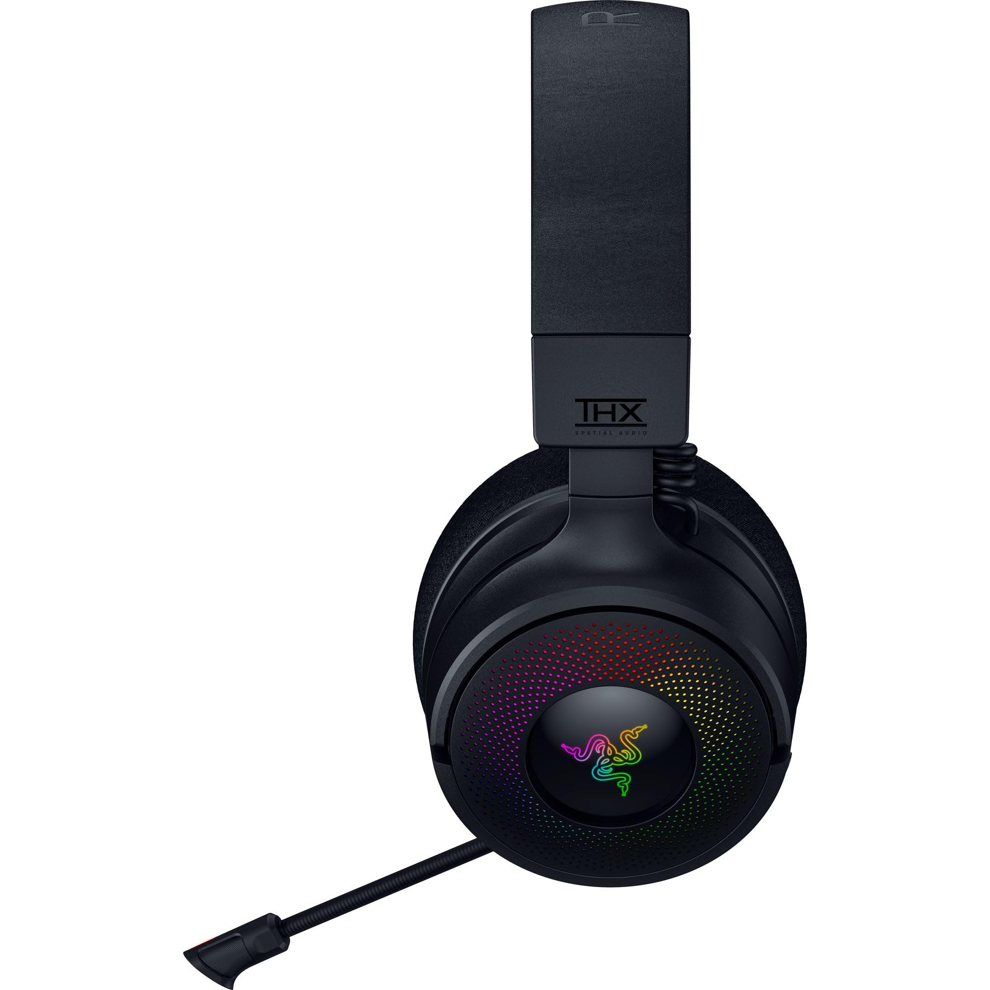 Razer Kraken V4 Wireless Gaming Headset with 2.4GHz & Bluetooth - 40mm Drivers, Super Wideband Mic, 9-Zone RGB Lighting - Compatible with PC, Mac, PS5, Switch, Steam Deck & Smartphones - Perfect for Gaming, Streaming & Online Meetings (Black)