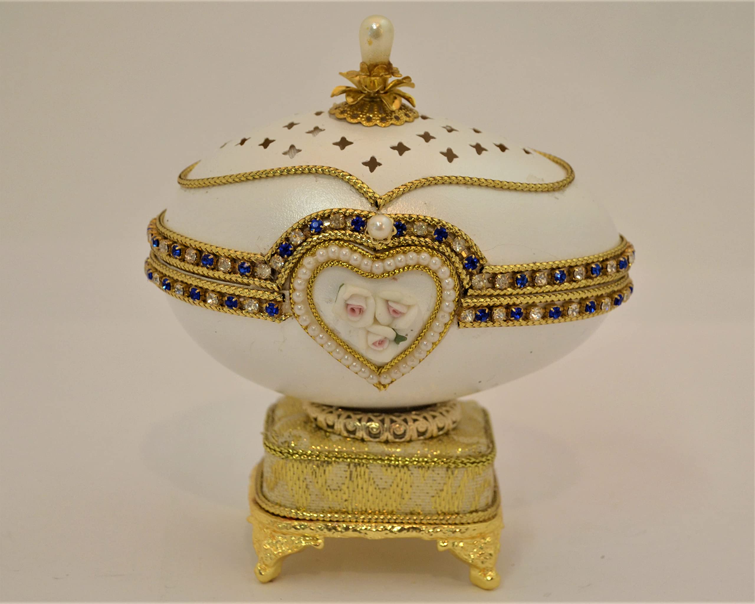 Goose Egg Musical Keepsake Box - Handmade Wooden Music Box for Jewelry & Treasures - Perfect Gift for Birthdays, Weddings & Anniversaries
