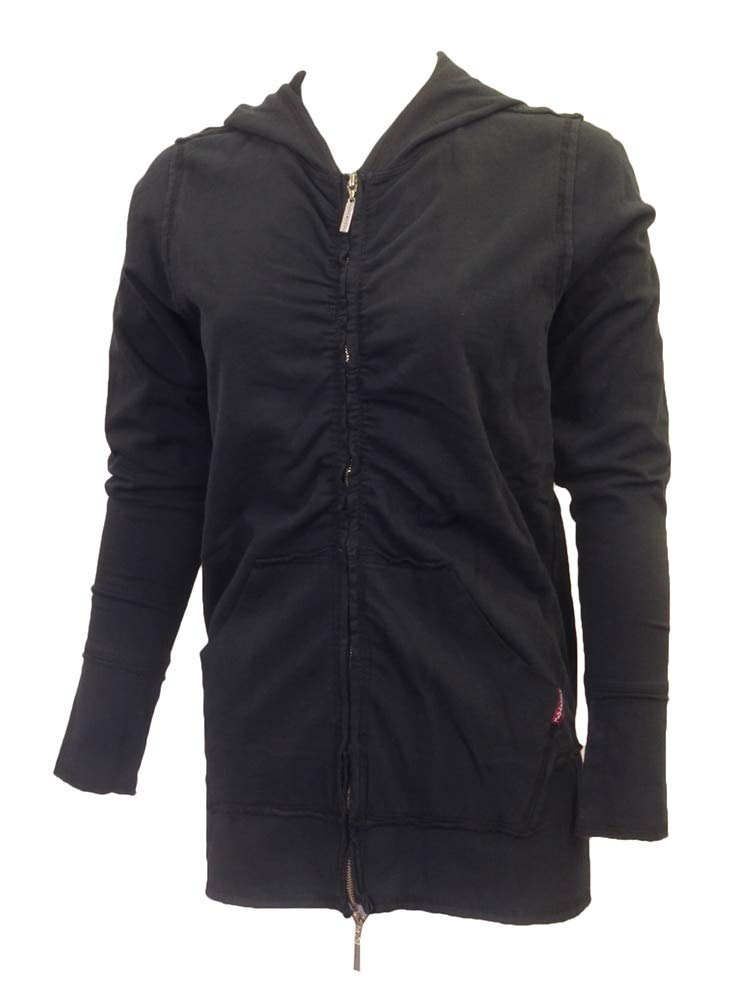 Hard Tail Forever Women's Long Sleeve Double Zip Hoodie Jacket with Front Pockets Style FW-25 - Cozy Outerwear for Hiking, Yoga & Casual Wear