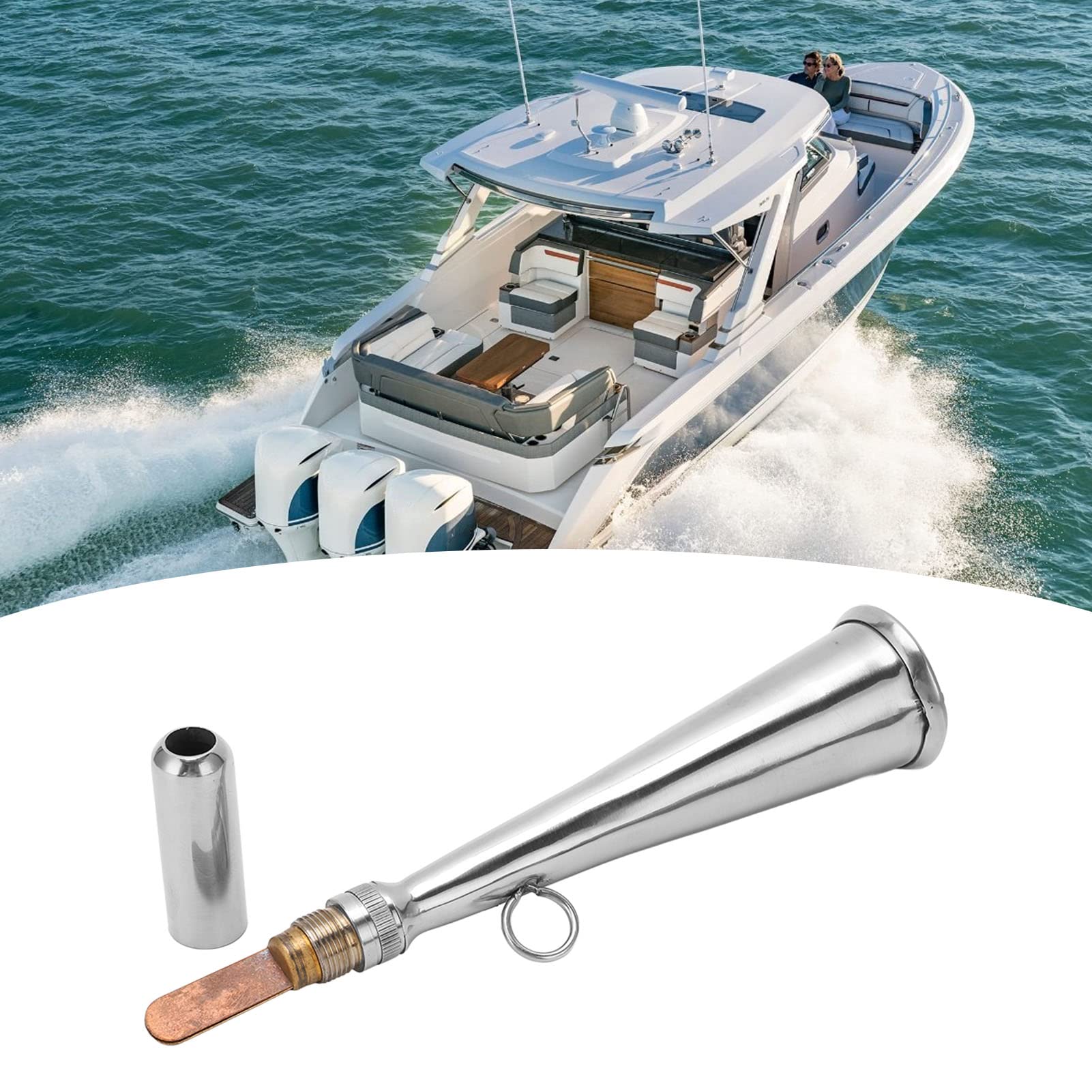 Stainless Steel Handheld Boat Foghorn - Marine Safety for Boating