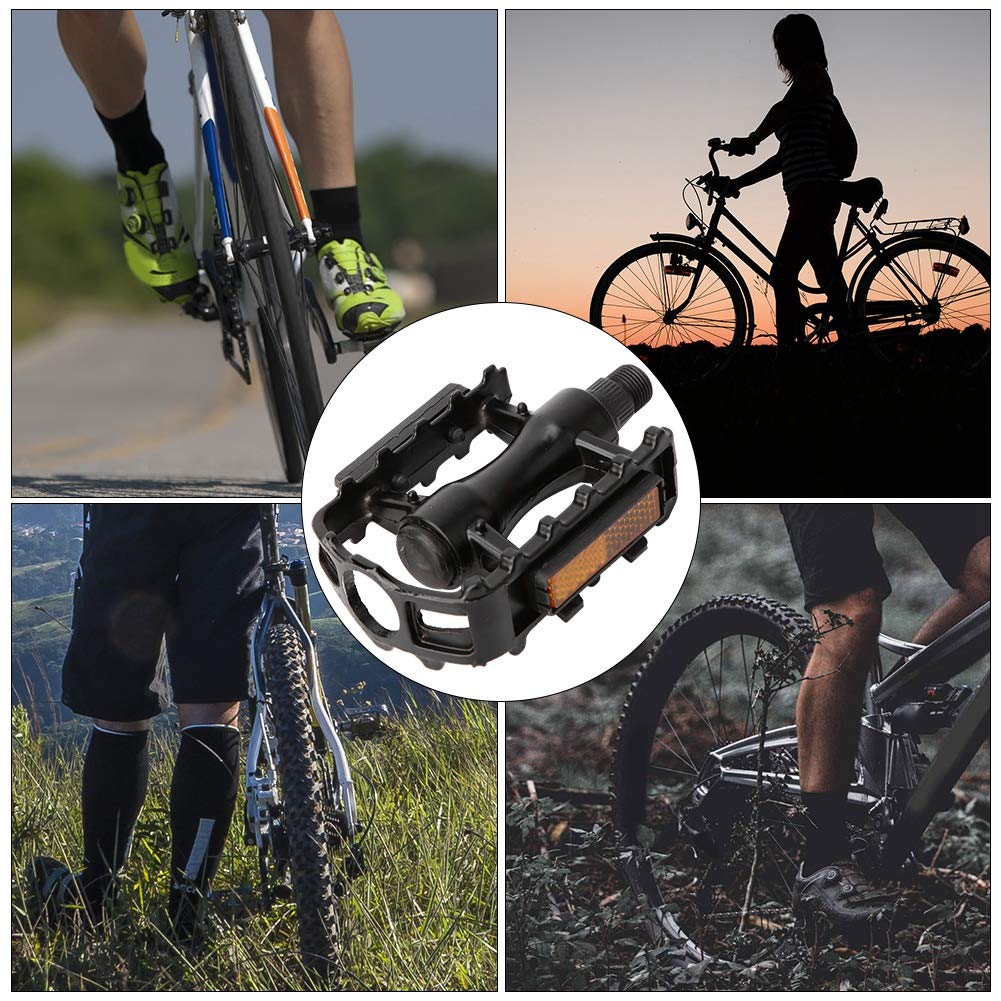 EVTSCAN Bike Pedals - 1 Pair Lightweight Aluminum Alloy Mountain & Road Bike Pedals - Durable Bicycle Replacement Parts for Cycling, Commuting & Outdoor Adventures