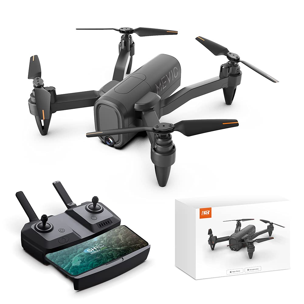 HR H6 Drone with 1080P HD Camera | Altitude Hold & Headless Mode | Foldable RC Quadcopter with Carrying Case | Best Drone Toys Gifts for Boys, Girls & Adults (Black) | Perfect for Outdoor Adventures, Aerial Photography & Beginner Pilots