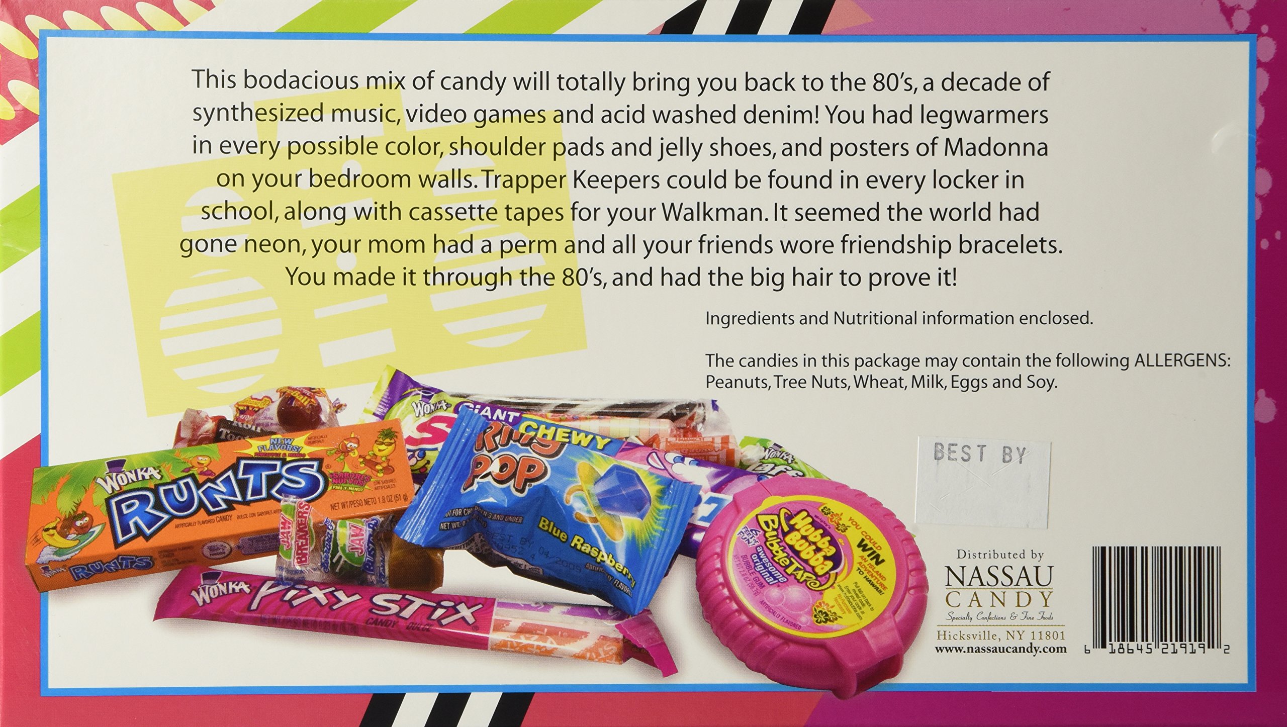 1980's Retro Candy Gift Box - Nostalgic 80's Decade Candy Gift Basket with Classic Sweets | Perfect for Birthday Parties, Anniversary Gifts & Throwback Theme Events