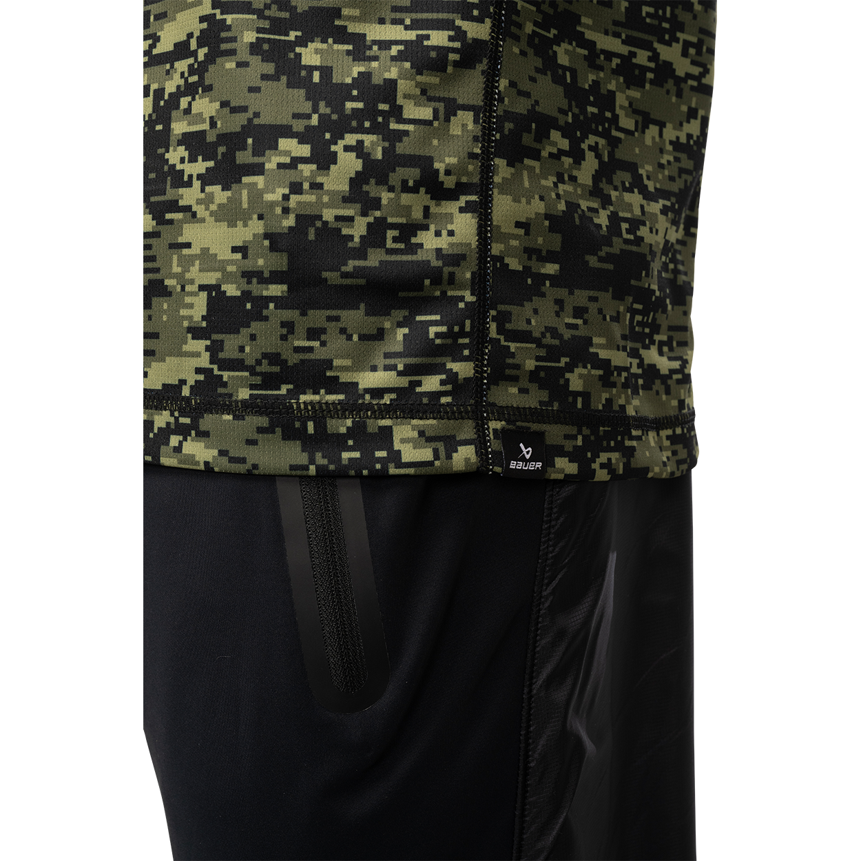 Bauer FLC Warmth Long Sleeve Tech Tee for Hockey Players - Moisture-Wicking Performance Shirt for Cold Weather Training & Games