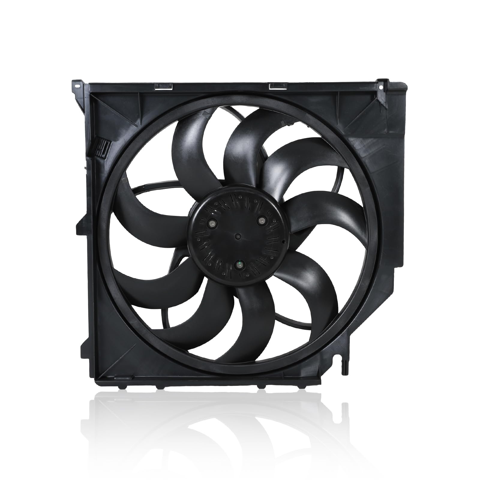 12V DC 600W High Performance Brushless Cooling Fan - Direct OEM Replacement for BMW E83 X3 2004-2010 2.0L Models (Part# 17113442089, 17423442096) - Perfect for Engine Radiator Cooling & Overheating Prevention