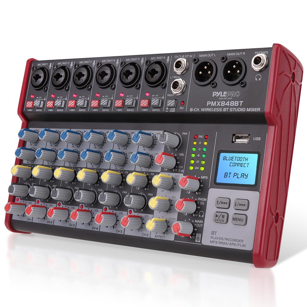 Professional Bluetooth DJ Mixer for Studio & Live Performances - High-Quality Audio Mixing for DJs, Musicians & Producers