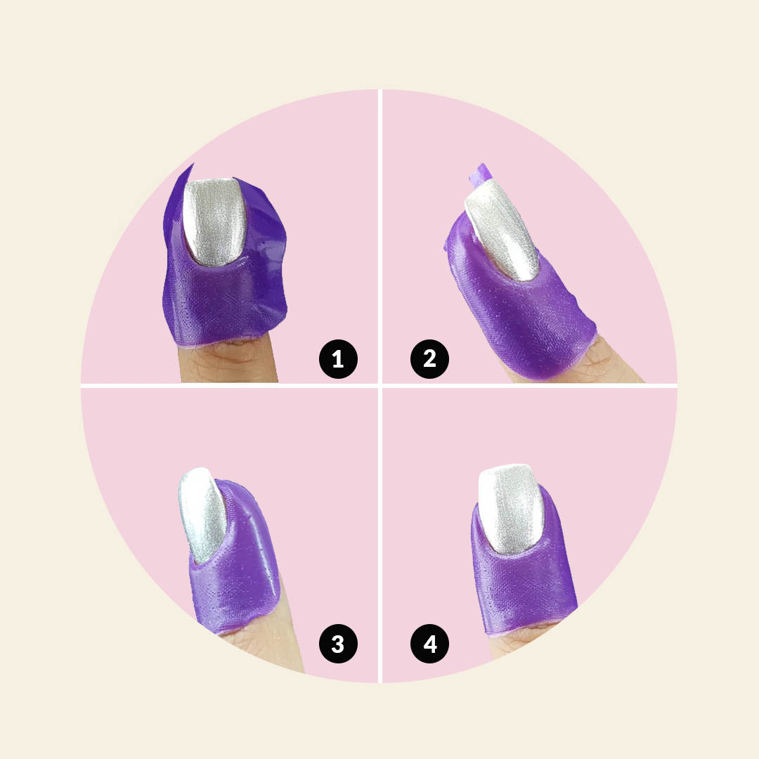 Mitty Flawless Finish Peel Off Mani Tape - Indigo Blue Nail Polish Strips | Easy DIY Nail Art for Salon-Quality Manicures at Home | Perfect for Parties, Weddings & Special Occasions