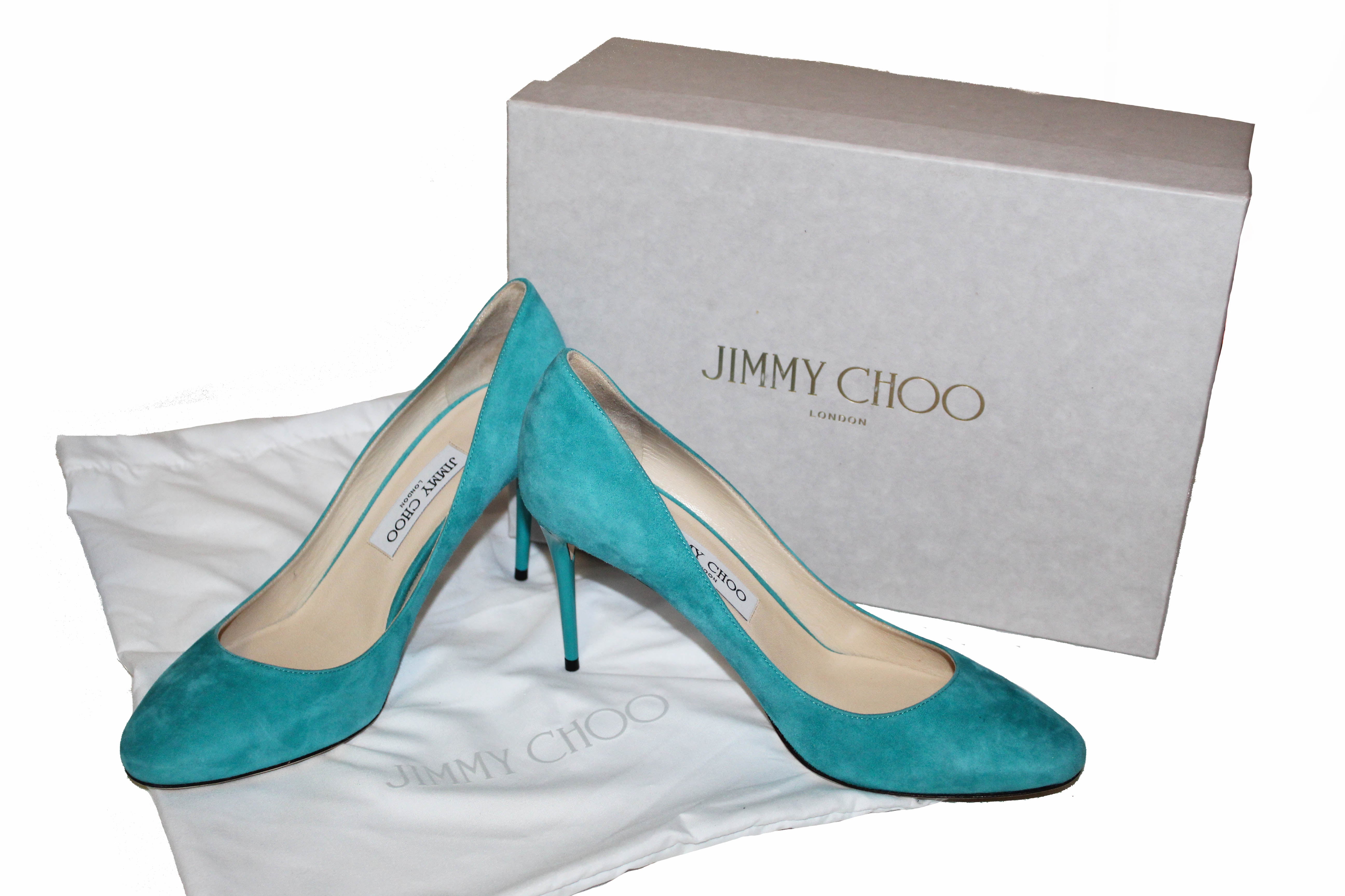 Authentic Jimmy Choo Malibu Suede Esme 38 Pumps - Women's High Heels Size 39.5 (US 9) | Luxury Designer Shoes for Weddings, Parties & Special Occasions