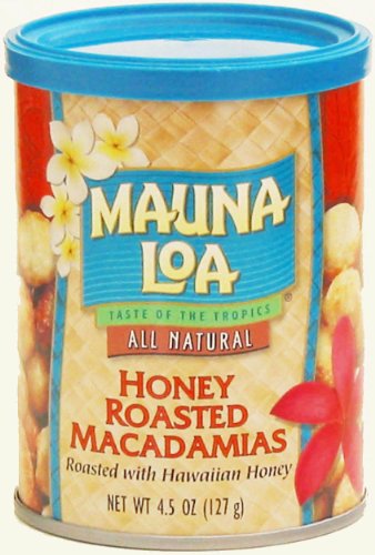 Mauna Loa Honey Roasted Macadamia Nuts - 4.5oz Can (Pack of 12) | Premium Hawaiian Snack for Parties, Gifts & Healthy On-the-Go Nutrition