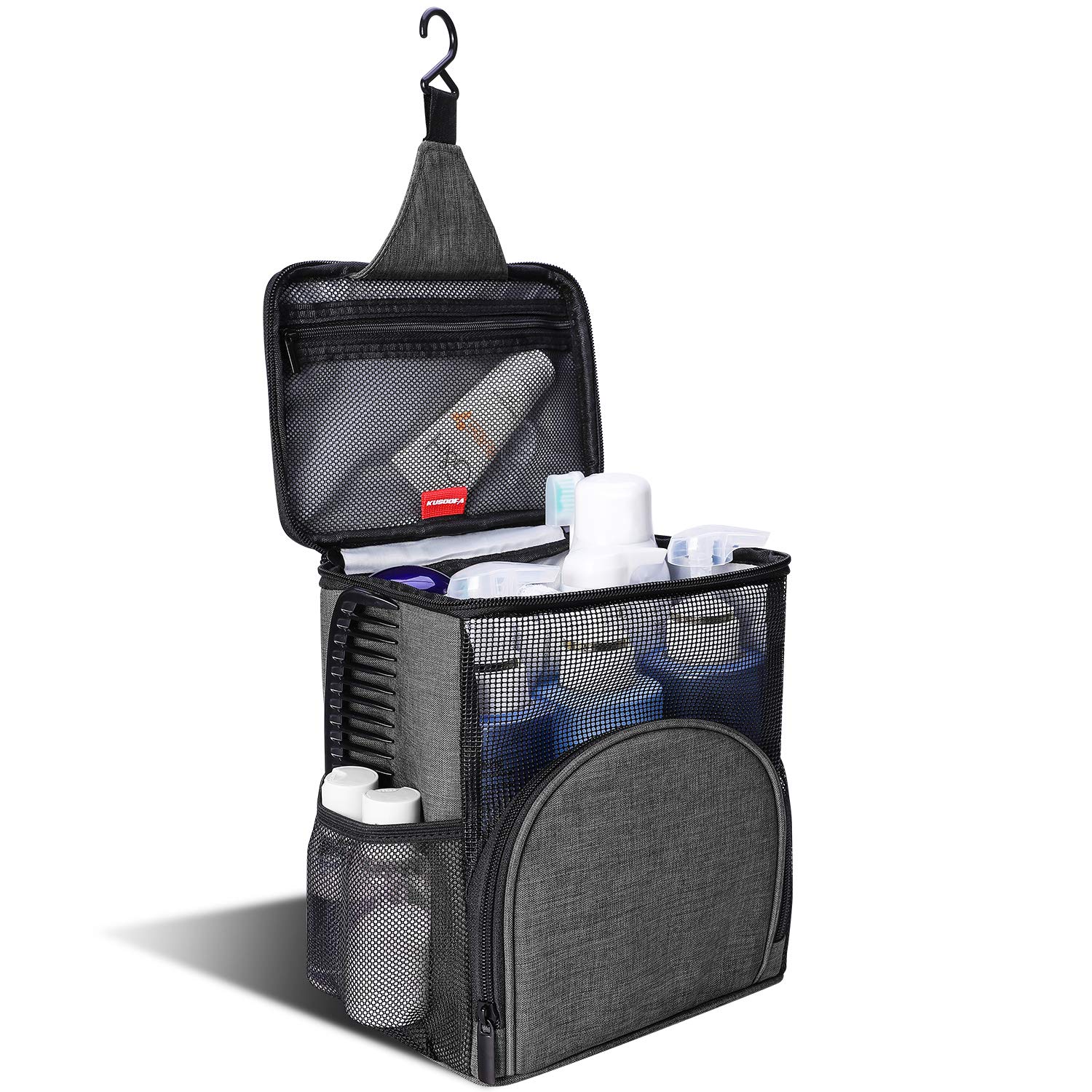 Portable Hanging Shower Caddy Tote Bag - Quick Dry Bath & Toiletry Organizer for Women & Men - Perfect for Dorms, Travel, Gym & Camping