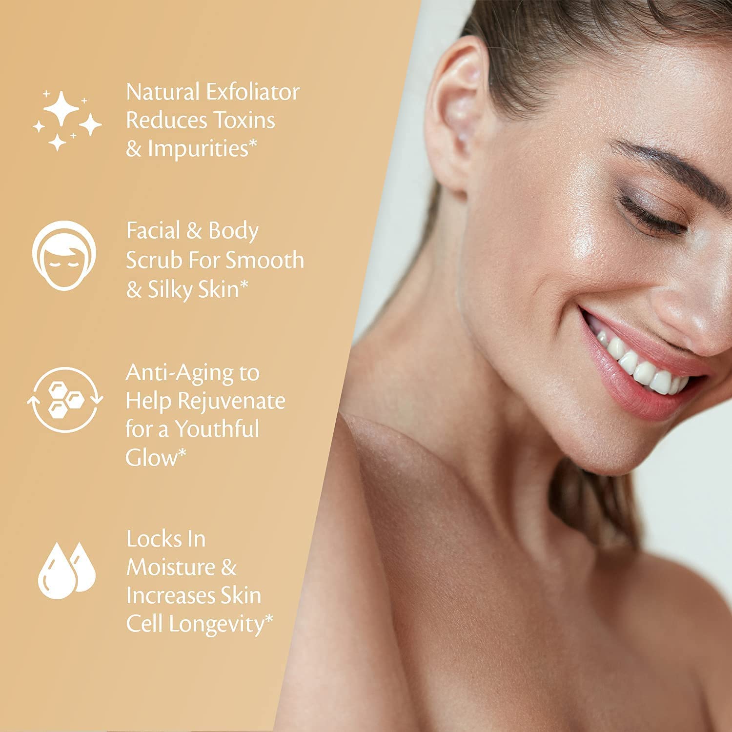 M3 Naturals Himalayan Salt & Arabica Coffee Body Scrub - Exfoliating & Moisturizing for Smooth Skin | Spa Quality, All-Natural Ingredients for Home & Professional Use