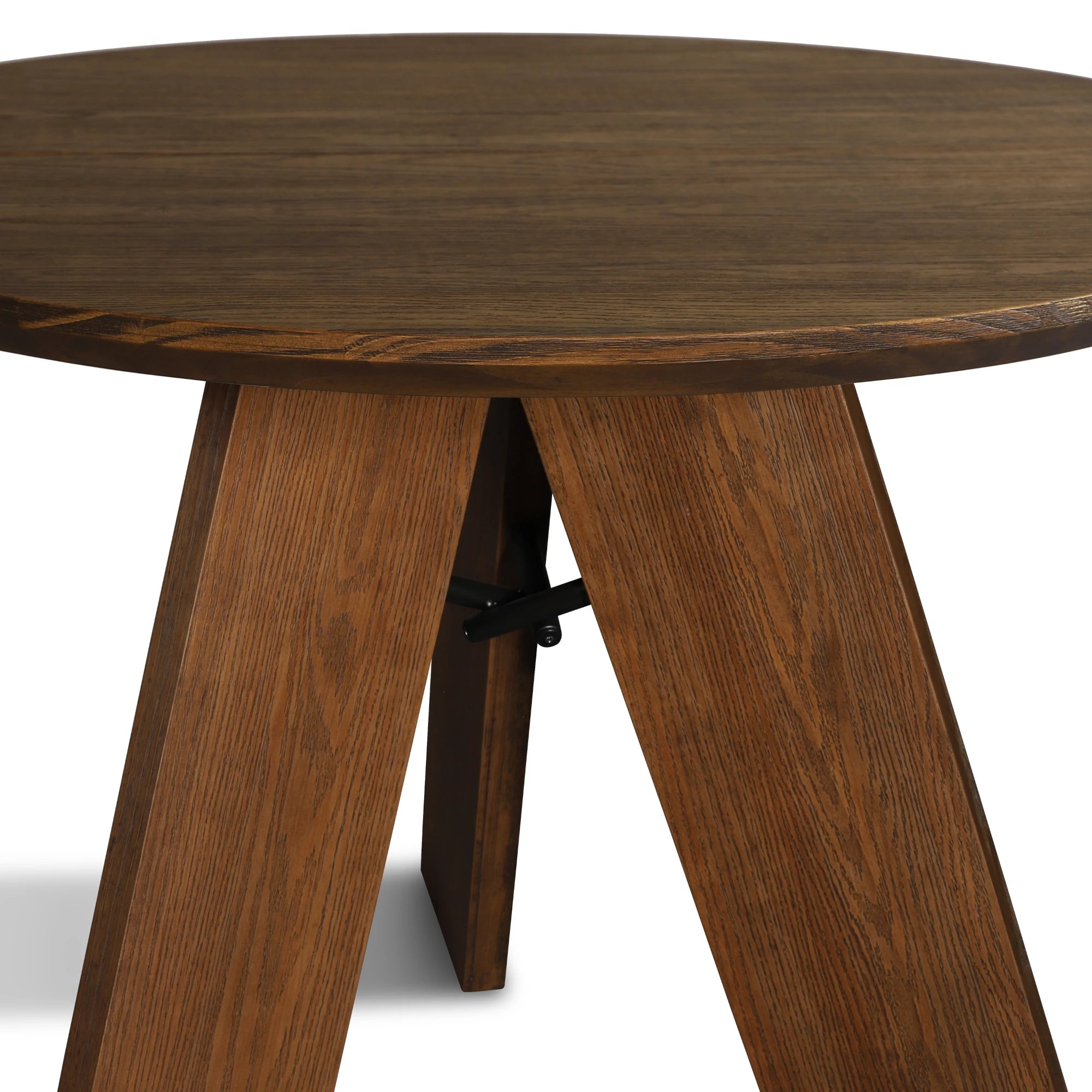 Stylish Cascais Round Dining Table - Modern Wooden Kitchen Table for 4-6 People | Perfect for Small Spaces, Breakfast Nooks & Cozy Family Meals