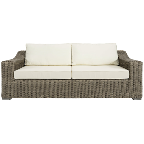 Artwood San Diego 3-Seater Outdoor Patio Sofa Set - Waterproof Wicker Furniture for Backyard, Garden, Poolside & Deck Relaxation