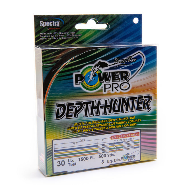 PowerPro Depth Hunter Fishing Line - High Strength Braided Line for Deep Sea & Freshwater Fishing - Perfect for Trolling, Casting & Jigging