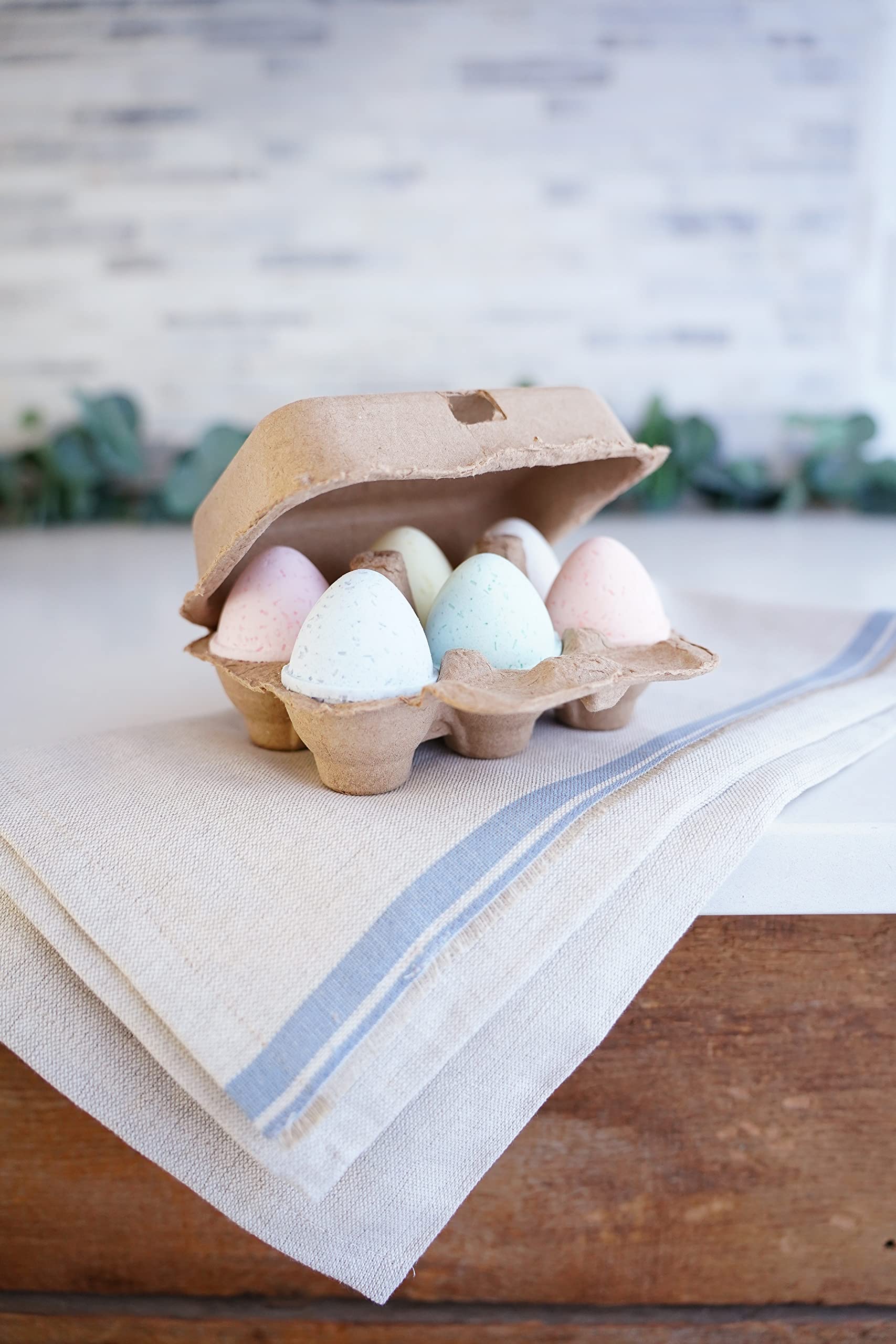 Handmade Essential Oil Easter Egg Bath Bombs Gift Set of 6 - Natural Aromatherapy for Relaxation & Skin Care - Perfect for Easter Gifts, Spa Day, and Home Decor