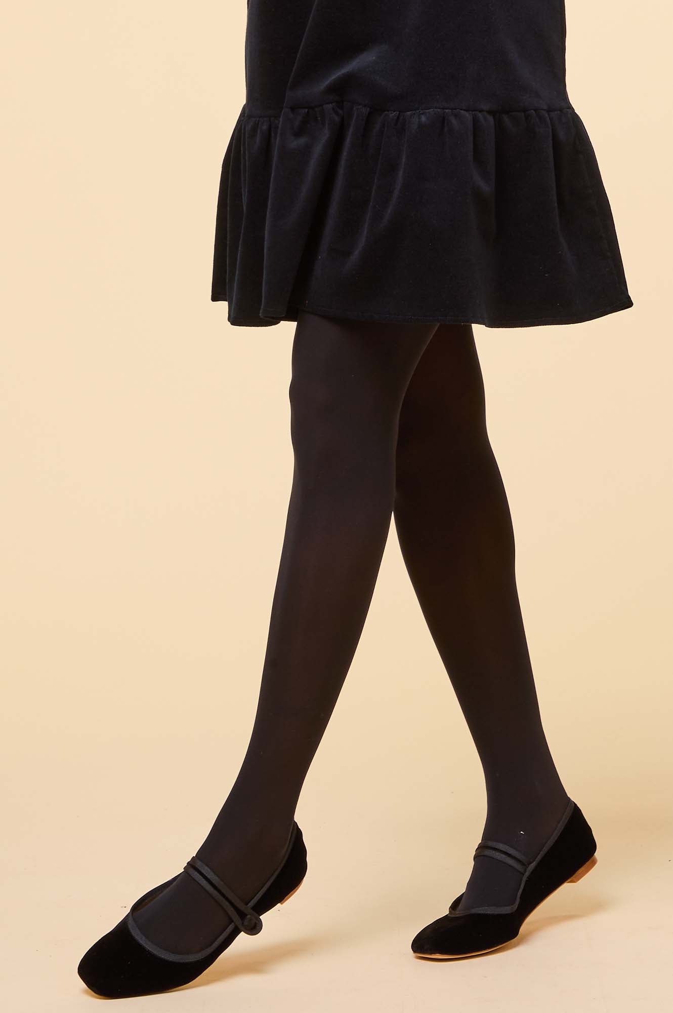 Black Velvet Mary Jane Shoes for Women - Elegant & Comfortable Flats for Work, Parties & Weddings