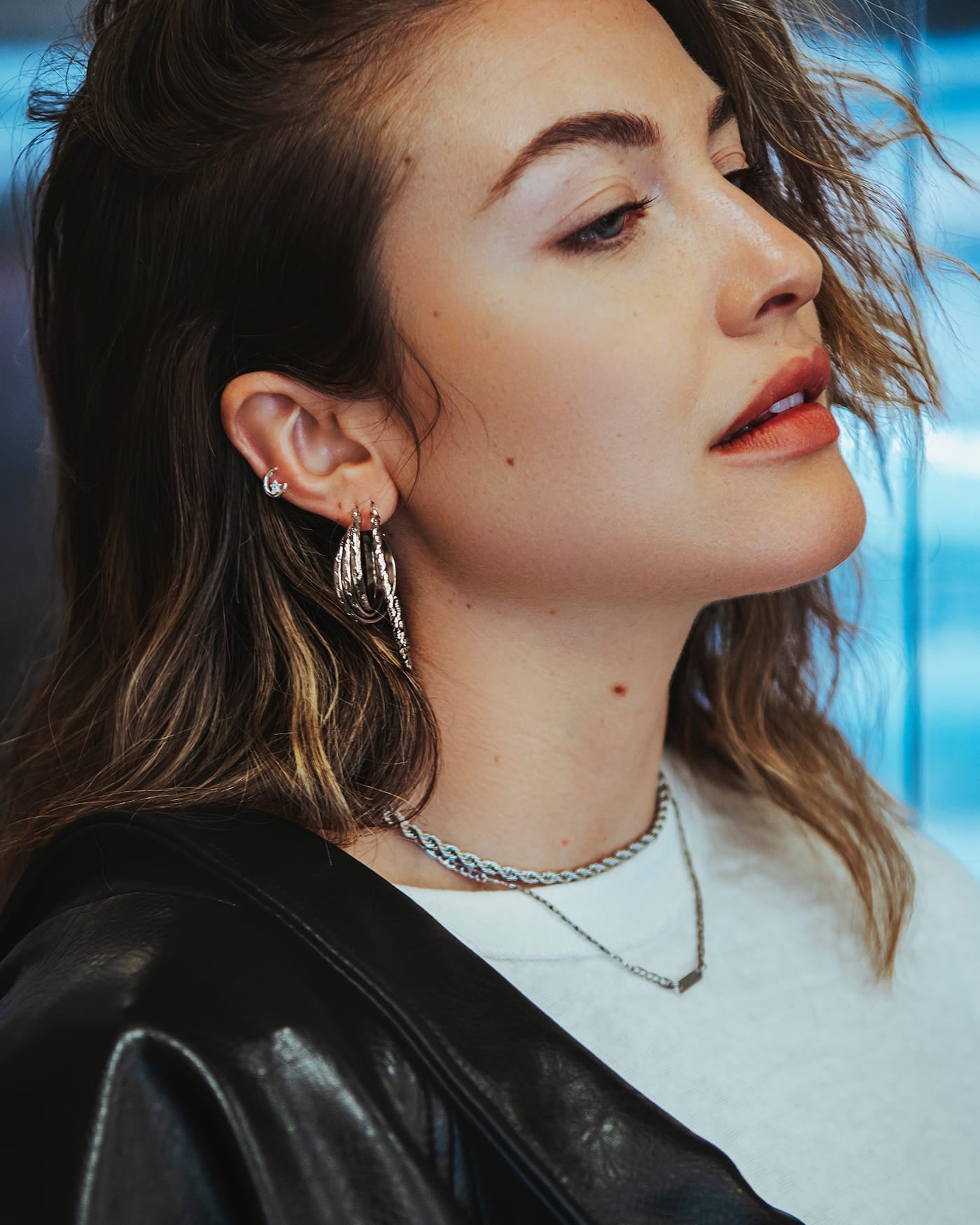 Lunaya Sterling Silver Earrings for Women - Elegant Dangle Hoop Earrings | Perfect for Parties, Weddings & Everyday Wear
