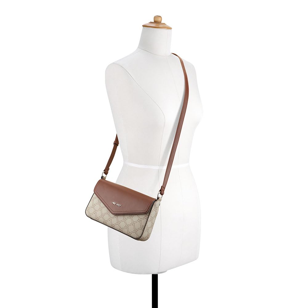 Nine West Bowie Mini Flap Crossbody Bag for Women - Stylish Leather Shoulder Purse with Adjustable Strap, Perfect for Work, Travel & Everyday Use