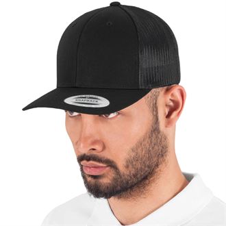 Flexfit Retro Trucker Cap - Adjustable Snapback Hat for Men & Women - Vintage Style Baseball Cap for Outdoor, Sports & Casual Wear