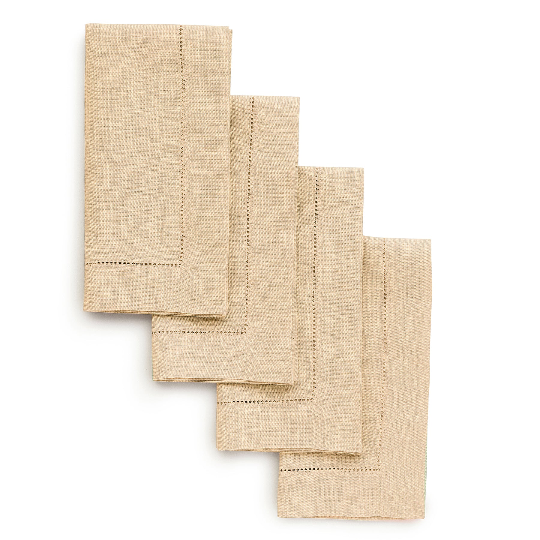 Premium Classic Hemstitch Napkins - 100% Cotton Linen Dinner Napkins for Formal Dining, Weddings & Special Occasions