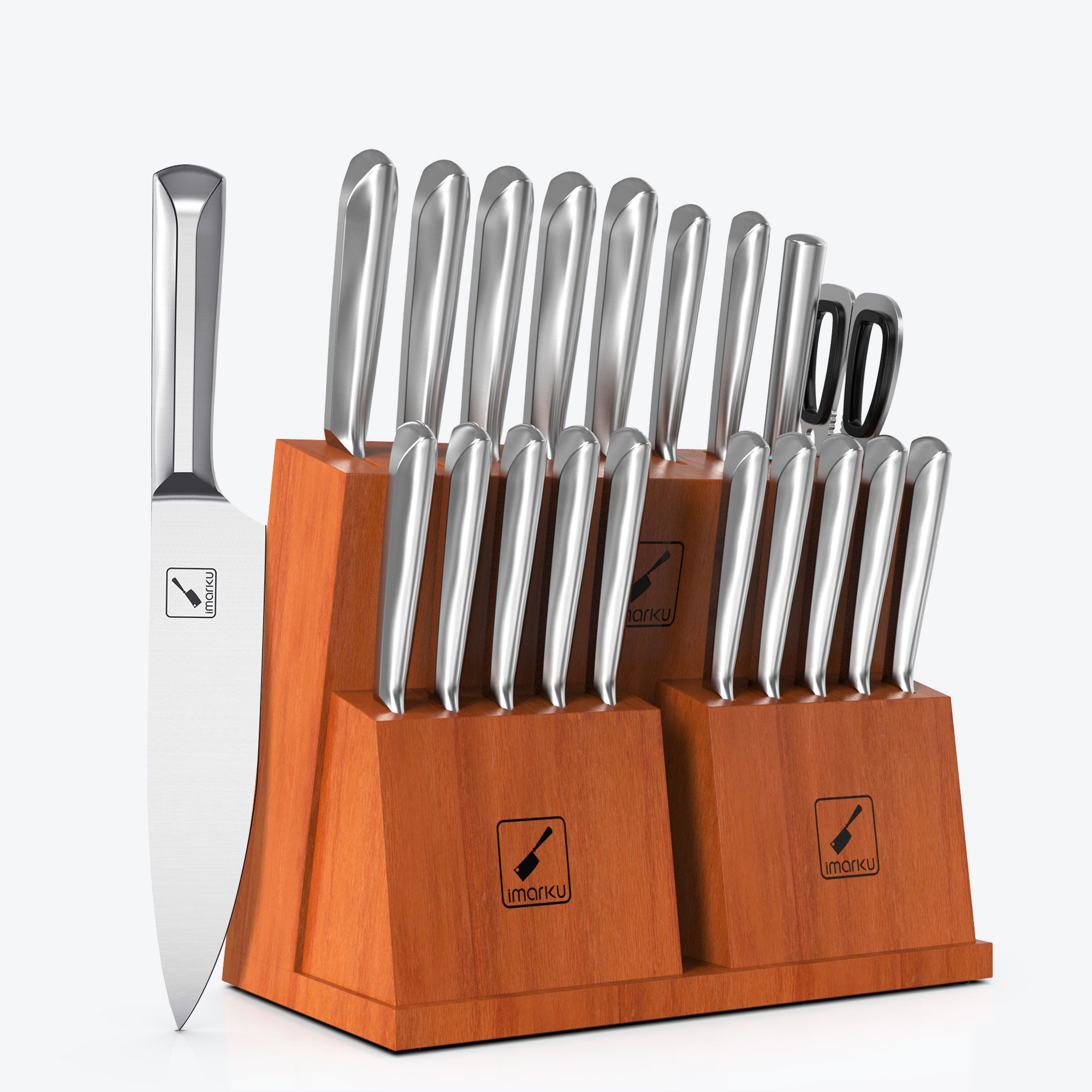 Premium 10-Piece Full Tang Steak Knife Set - High-Quality Stainless Steel Blades for Professional Chefs & Home Cooking - Perfect for BBQ, Meat Cutting & Kitchen Essentials