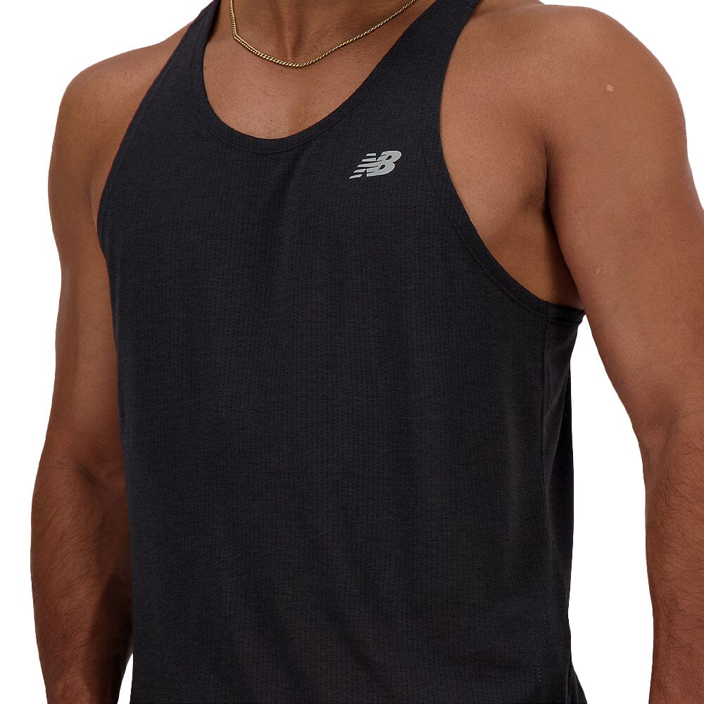 New Balance Men's Running Singlet - Lightweight & Breathable Workout Top for Jogging, Gym & Training - Comfortable Athletic Shirt for Active Lifestyles