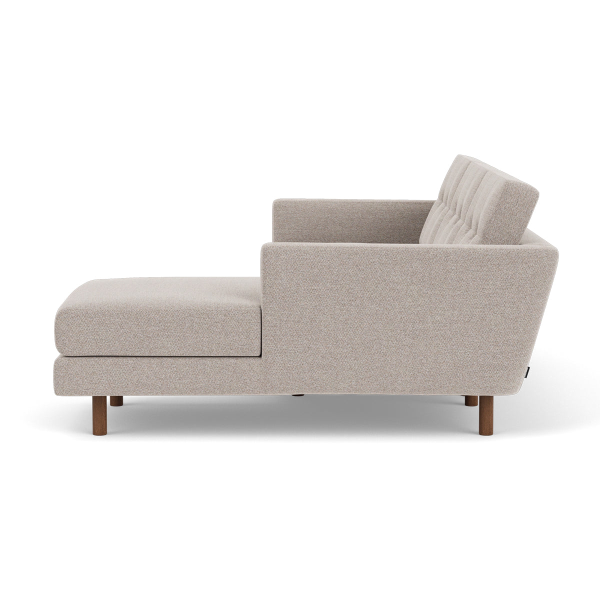 Conrad Fabric Right Chaise Sofa - Modern Sectional Couch for Living Room, Lounge & Home Theater - Comfortable Upholstered Furniture with Chaise Lounge