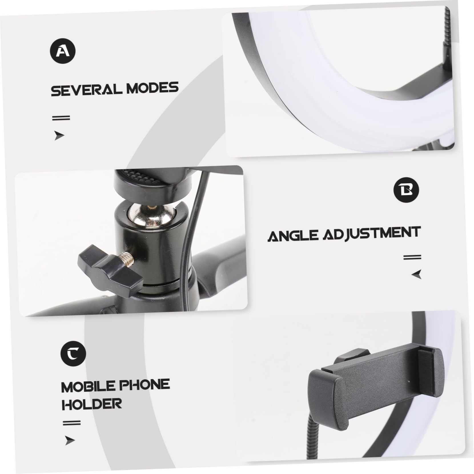Gatuida 3-Piece LED Ring Light Kit with Tripod for Phone Selfie & Live Streaming - Perfect for Makeup Videos & Content Creation