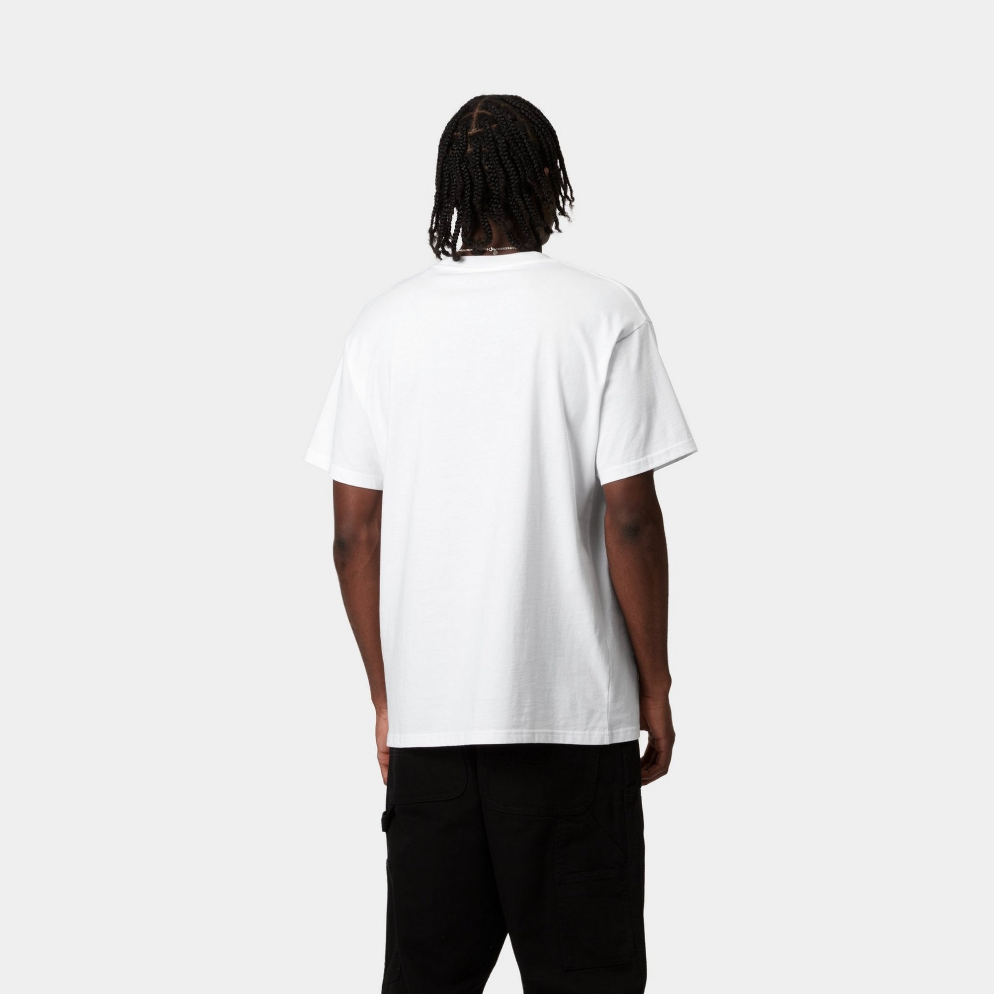 Script Embroidery Cotton T-Shirt for Women - Classic White Crewneck Tee | Perfect for Casual Wear, Layering & Everyday Outfits