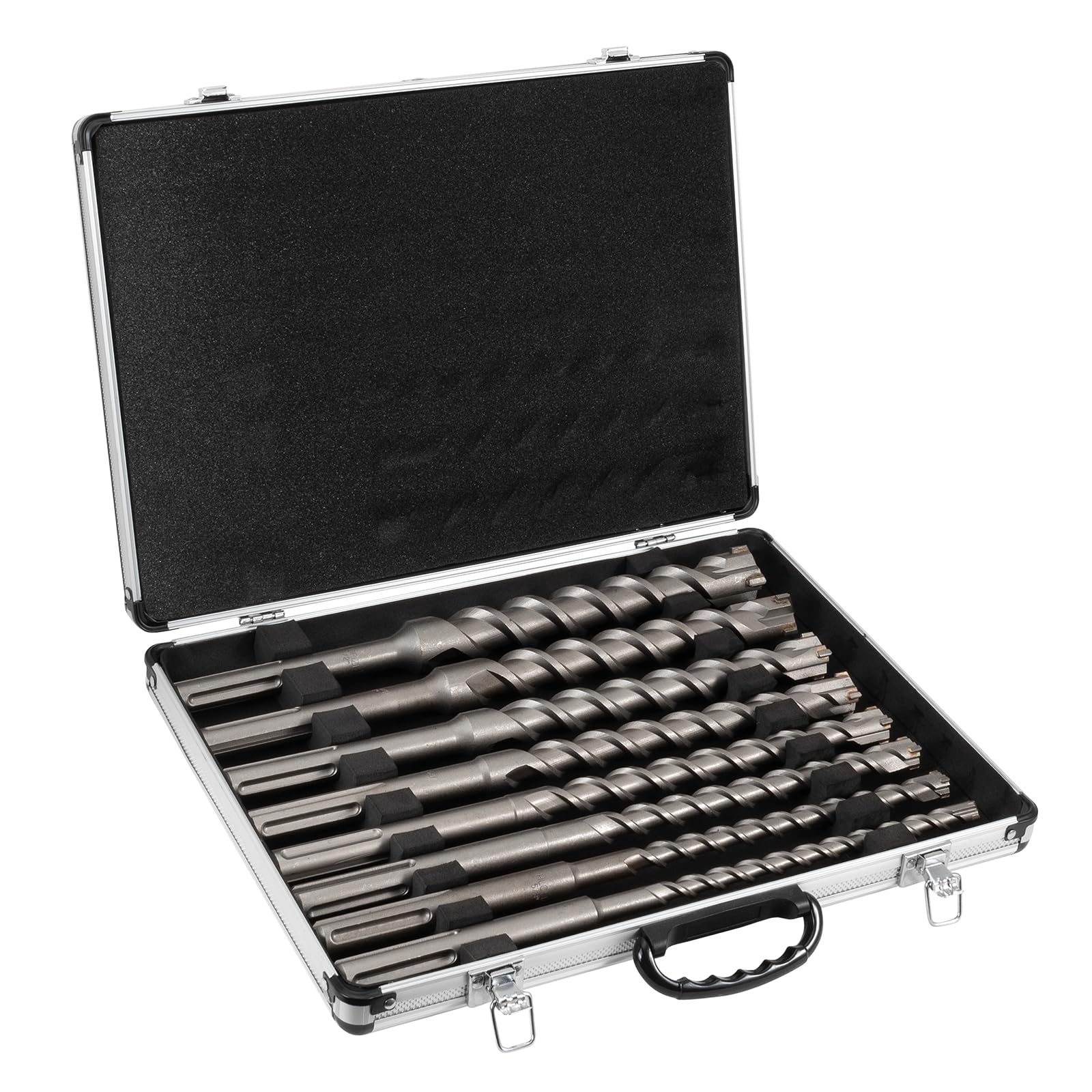 SDS Max Rotary Hammer Drill Bits Set - 8-Piece Masonry Concrete Drill Bits (15 inch) for Heavy Duty Drilling - 1/2
