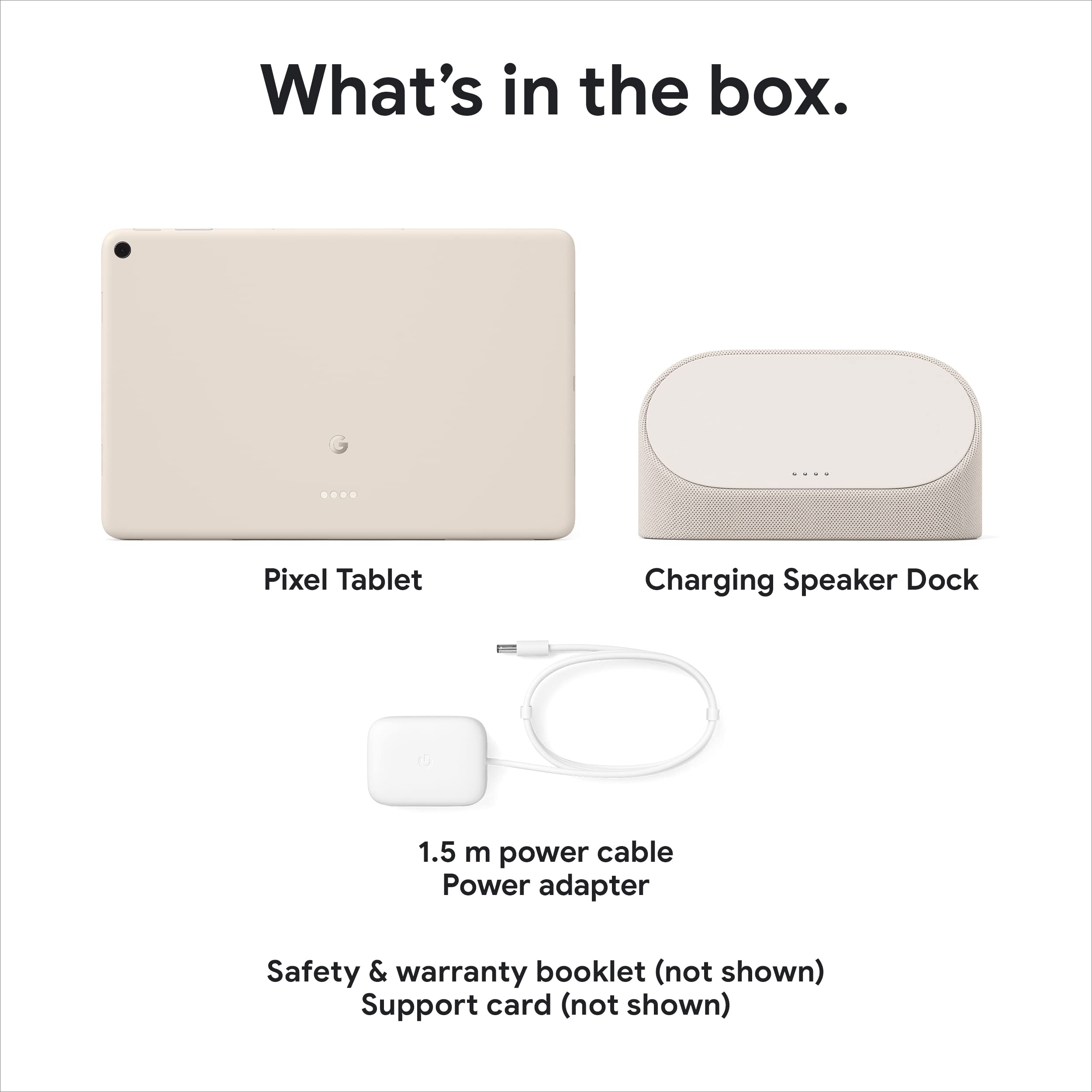Google Pixel Tablet with Charging Speaker Dock - 11-Inch Android Tablet with Smart Home Controls, Long Battery Life, 128GB Storage (Porcelain) - Perfect for Home Entertainment & Smart Device Management