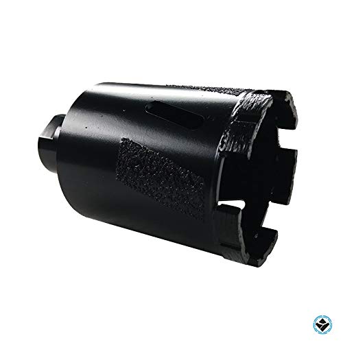 Diamond Granite Core Bit with Side Protection - 2 1/2 Inch Fast Coring Drill Bit for Long Lasting Performance | Perfect for Masonry, Concrete, and Stone Cutting