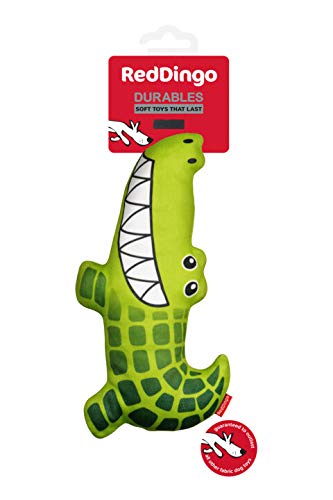 Red Dingo Kyle The Crocodile Durable Dog Collar - Adjustable Pet Collar for Small Medium Dogs, Perfect for Daily Walks & Outdoor Adventures