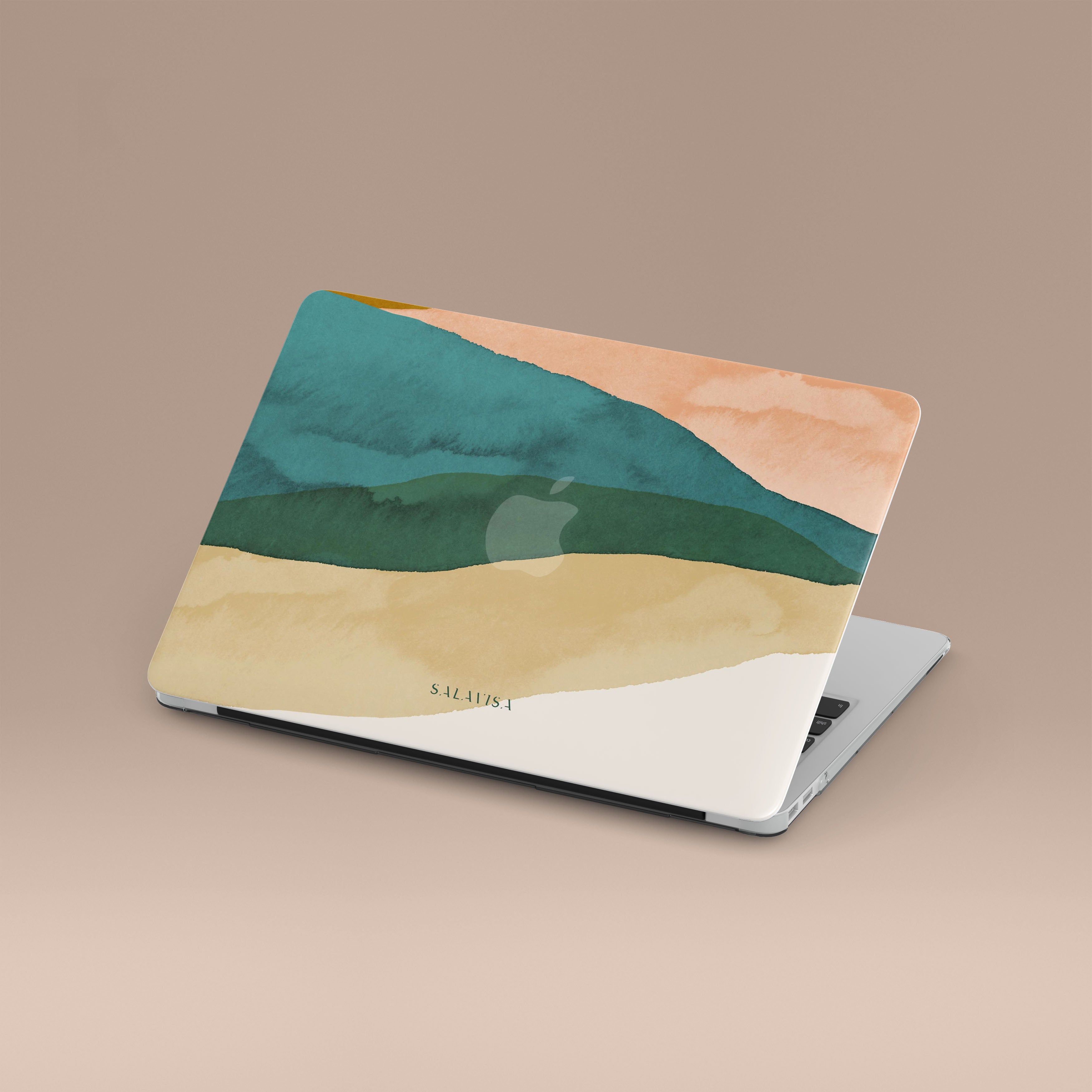 Eco-Friendly Green Zen MacBook Case - Slim Protective Cover for MacBook Air & Pro - Perfect for Work, Travel & Home Use