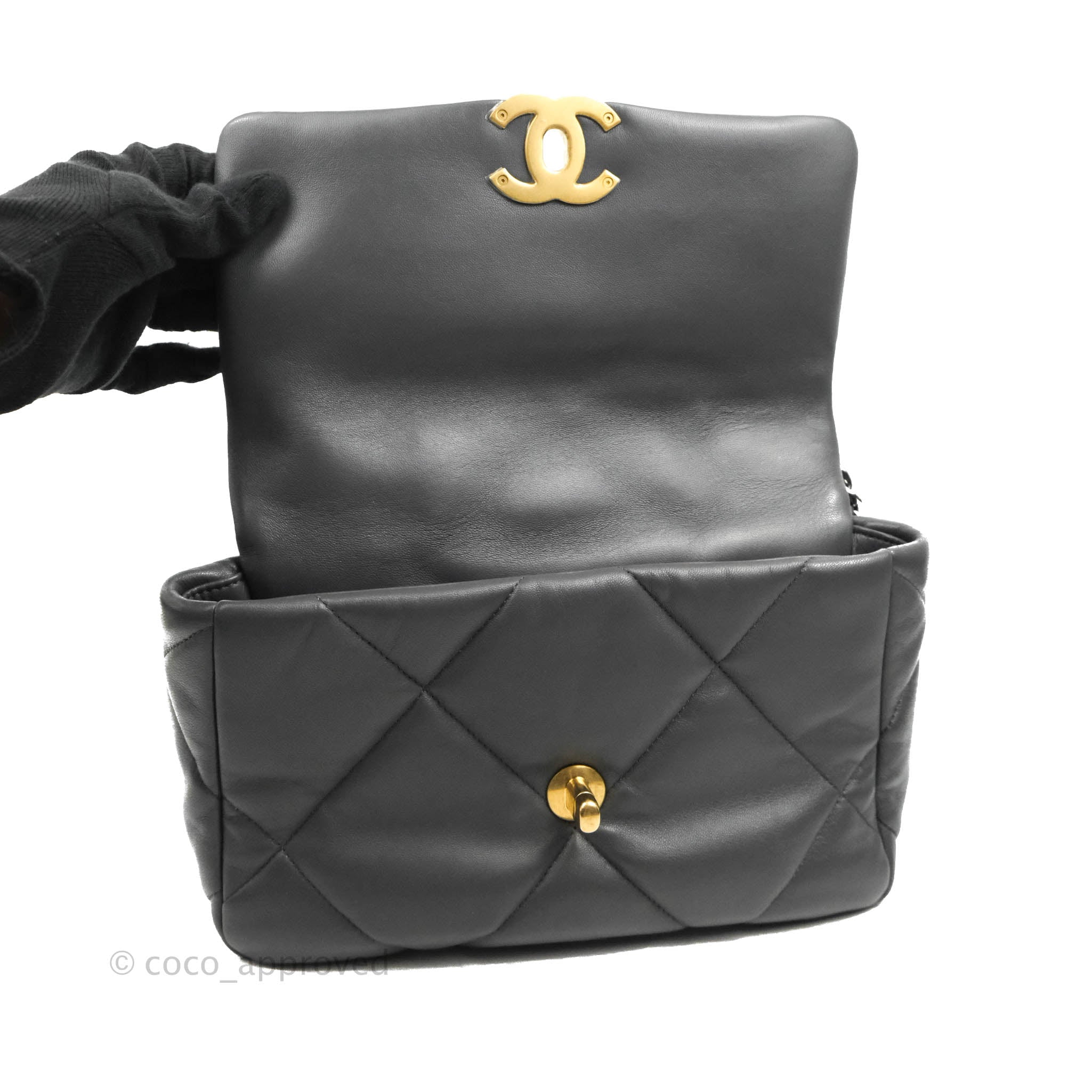 Chanel 19 Small Handbag Dark Grey Mixed Hardware - Luxury Crossbody Bag for Women, Perfect for Date Night & Evening Events