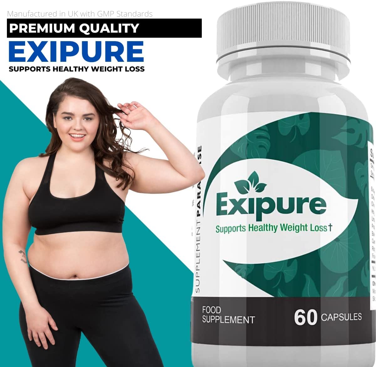 EXIPURE Natural Weight Loss Supplement - 60 Capsules for Healthy Metabolism & Fat Burning | Supports Energy & Appetite Control for Active Lifestyles