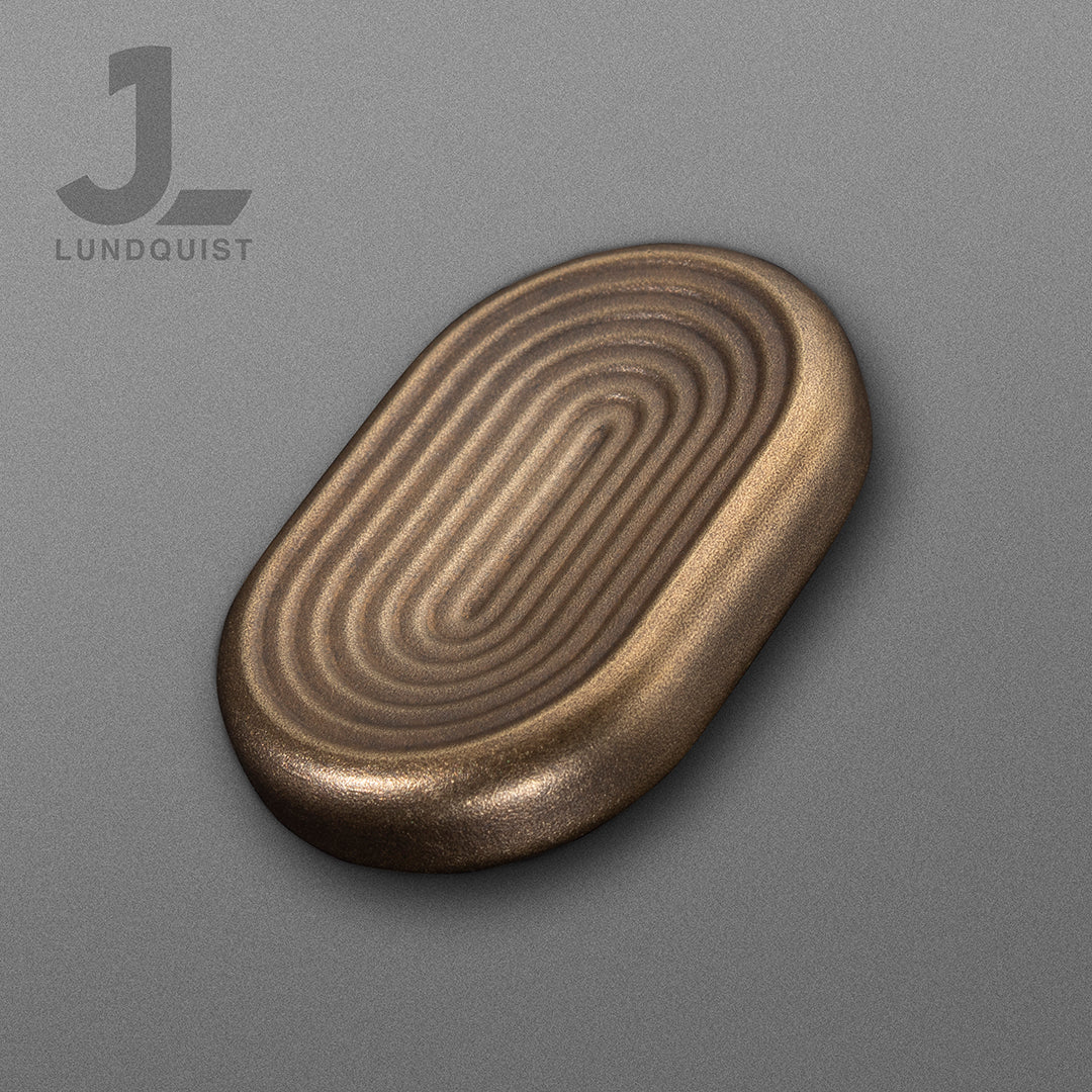 Brass Sonus Worry Stone - Anxiety Relief & Stress Relief Tool for Meditation, Relaxation, and Mindfulness Practices