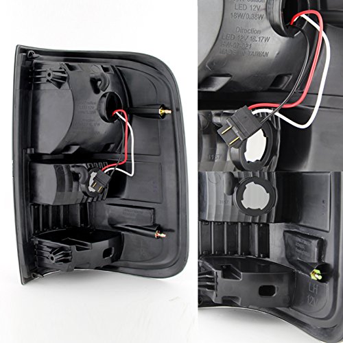 AKKON Black Smoked LED Tail Lights Brake Lamps Pair for 2004-2008 Ford F150 F-150 Pickup Truck Styleside Model - Upgrade Your Truck's Style & Safety for Night Driving & Off-Road Adventures