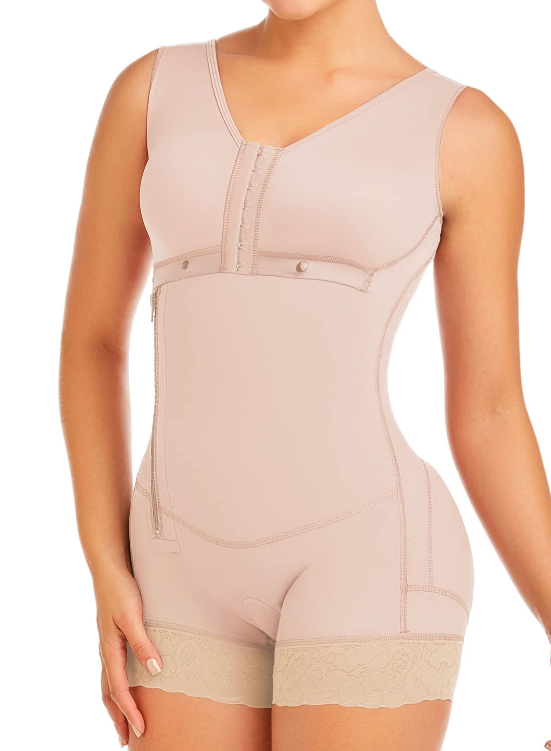DELIÉ by Fajas DPrada 09053 Colombian Postpartum Girdle - Full Body Shaper for Women | Post-Pregnancy Recovery & Waist Training Shapewear