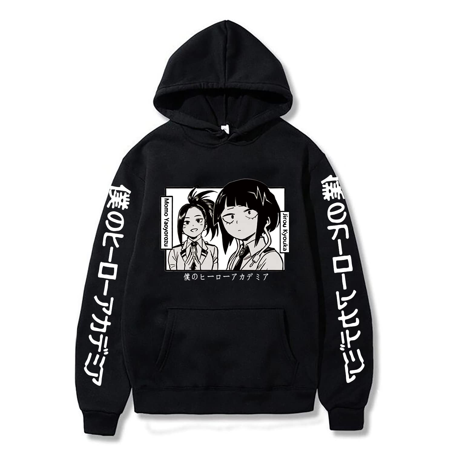 My Hero Academia Anime Hoodies - Jiro Kyoka & Momo Yaoyorozu Manga Sweatshirt - Kawaii Harajuku Style for Cosplay & Casual Wear