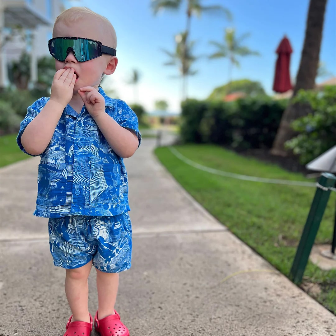 Pit Viper The Baby Vipes Sunglasses - Polarized UV Protection for Outdoor Sports & Cycling - Hail Sagan - Perfect for Running, Hiking, and Adventure Activities