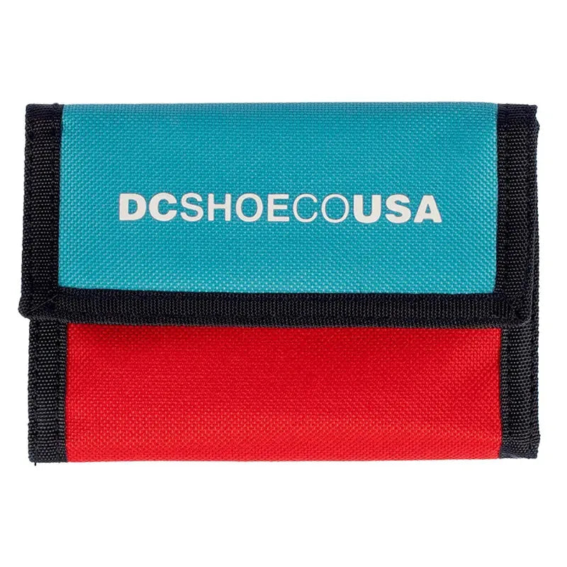 DC Ripstop Wallet in Sky Blue & Red - Durable & Stylish for Everyday Use, Travel, and Outdoor Adventures