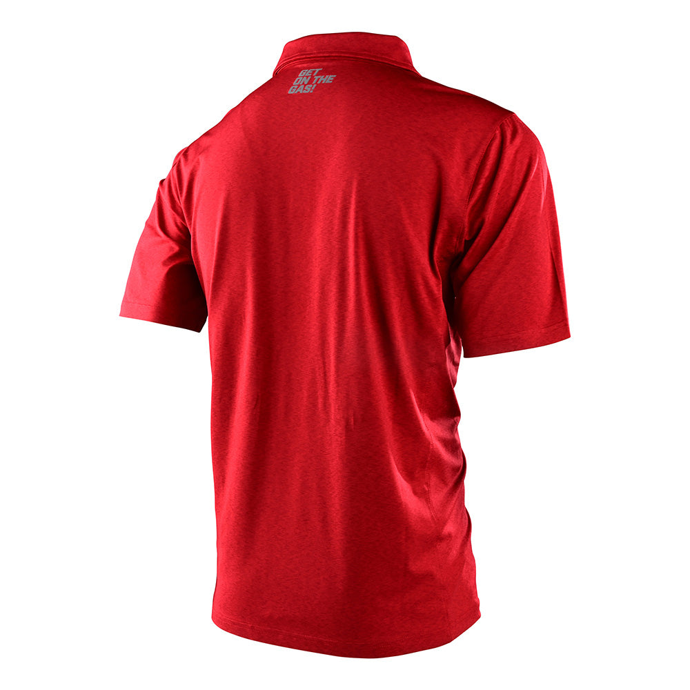 GasGas Team Core Red Polo Shirt for Men - Breathable Cotton Golf Shirt with Moisture Wicking - Perfect for Golf, Casual Wear & Outdoor Activities