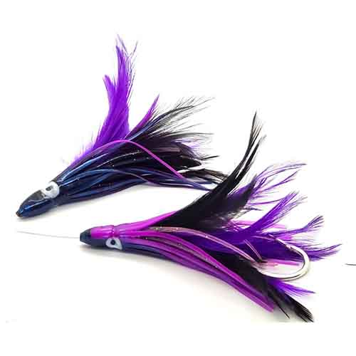 Premium Jaw Lures for Tuna & Mahi Fishing - High-Quality Saltwater Fishing Feather Lures for Offshore & Deep Sea Angling - Perfect for Trolling, Casting, and Sport Fishing Adventures