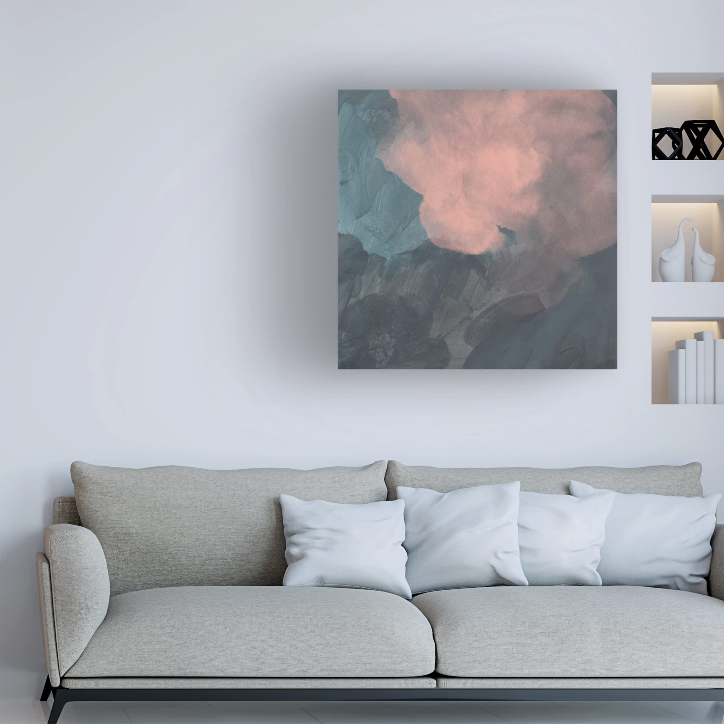 Jacob Green 'Sunset Aura III' Canvas Wall Art Print - Modern Abstract Landscape Painting for Living Room, Bedroom & Office Decor